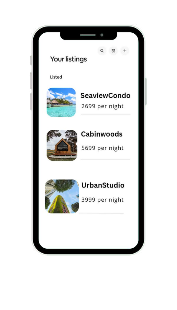 iPhone app
            preferences selection screen